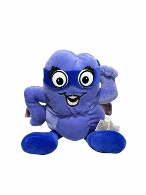 Toy Box Creations Purple Superhero Heart Plush Stuffed Toy